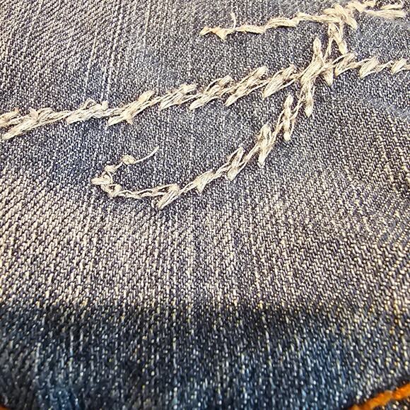 Fragile Blue Jeans Women’s Size 18 Medium Wash Stretch Denim Straight Leg - Picture 11 of 14